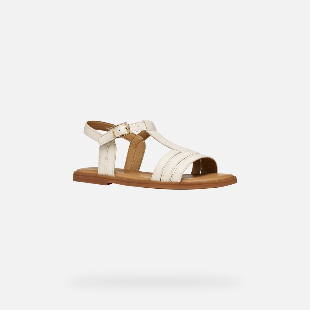 Sandales Fille J SANDAL KARLY GIRL Ivoire Clair 4/7