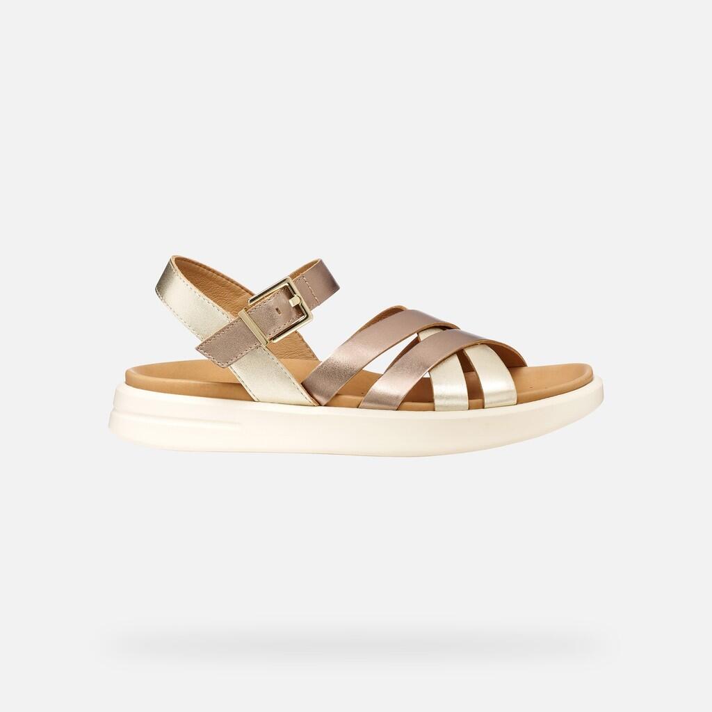 Sandales Femme D XAND 2S Beige Foncé/Or Clair 2/7