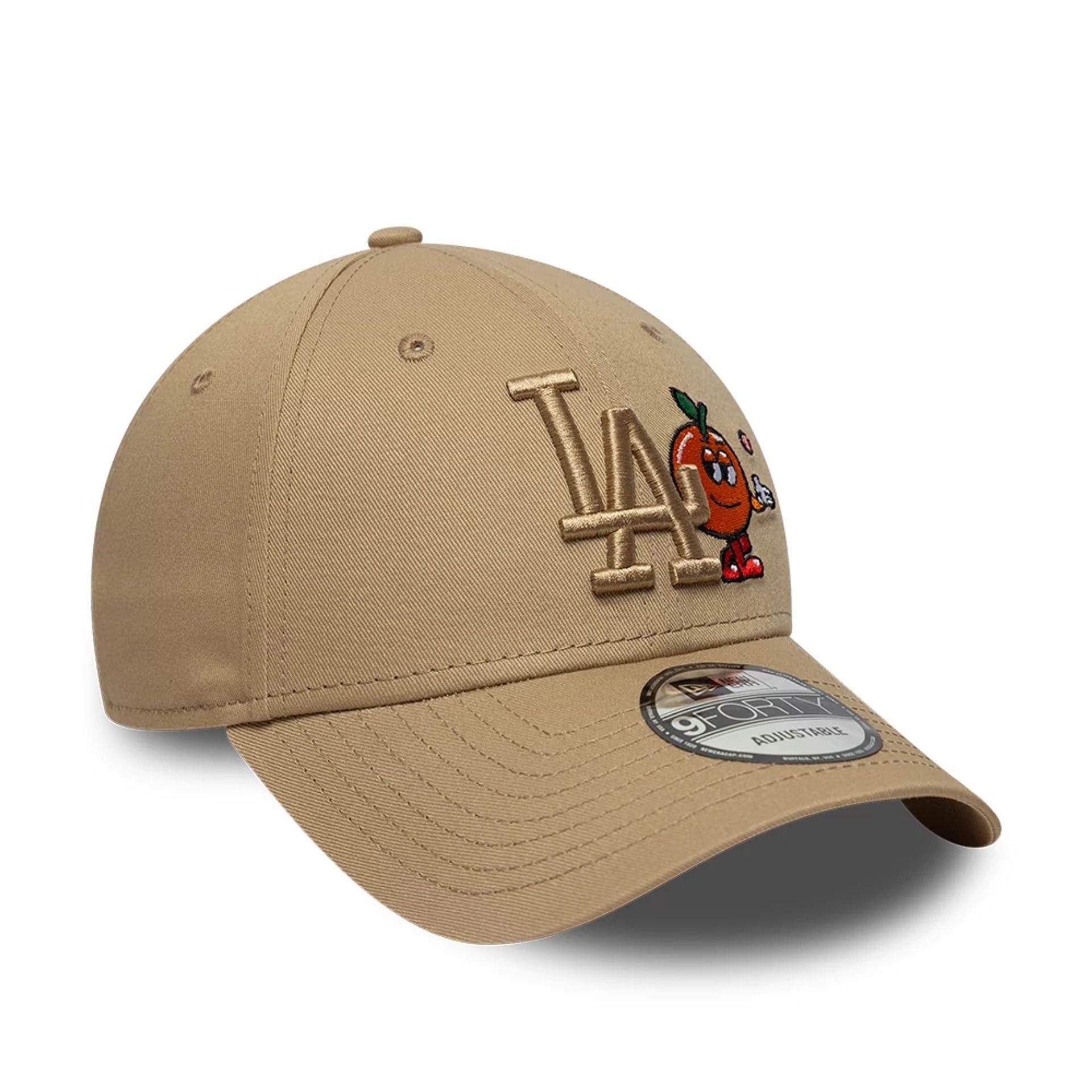 New Era 9FORTY Cap MLB Los Angeles Dodgers Icon beige 3/5