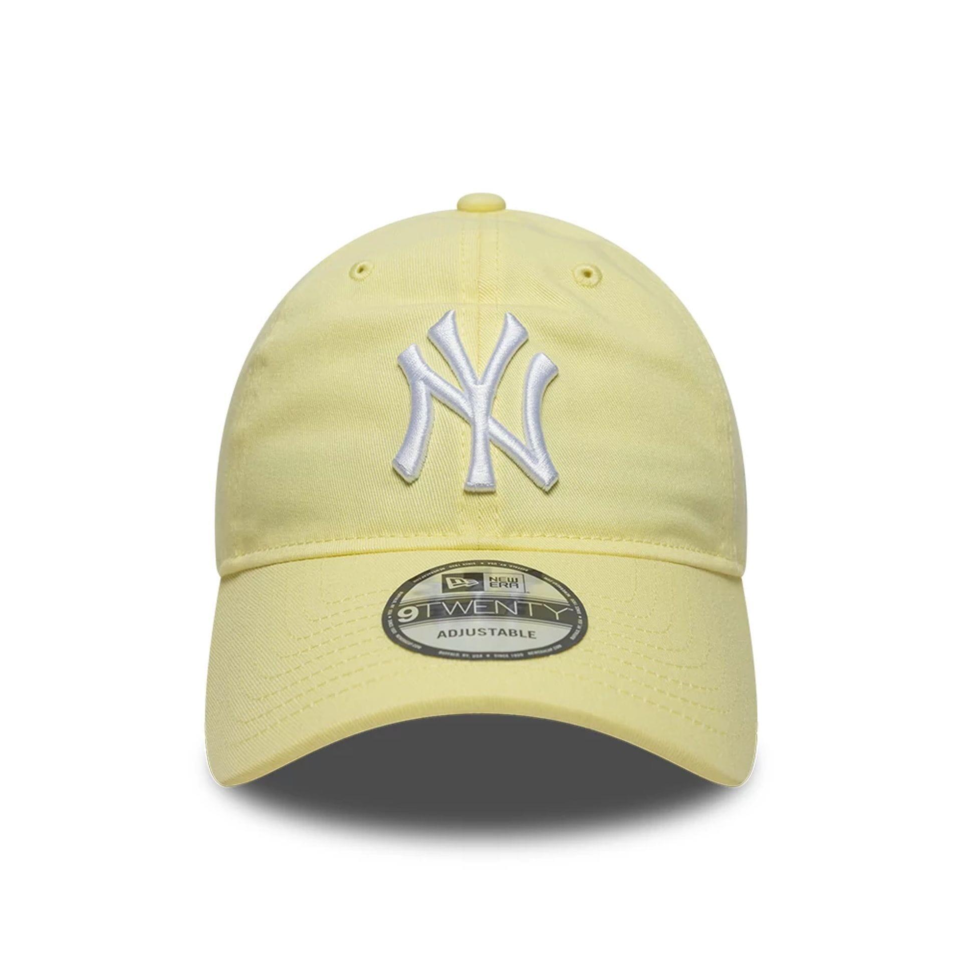 New Era 9TWENTY Cap MLB New York Yankees League Essential pastellgelbe 2/5