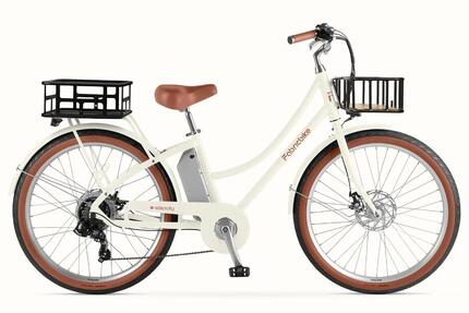 E-Stepcity Elektrisches Citybike – 250W, 36V, 60 km, Shimano 7-Gang. Sand Plus