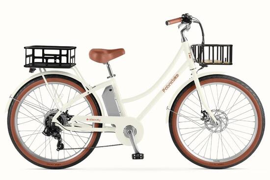 E-Stepcity Elektrisches Citybike – 250W, 36V, 60 km, Shimano 7-Gang. Sand Plus