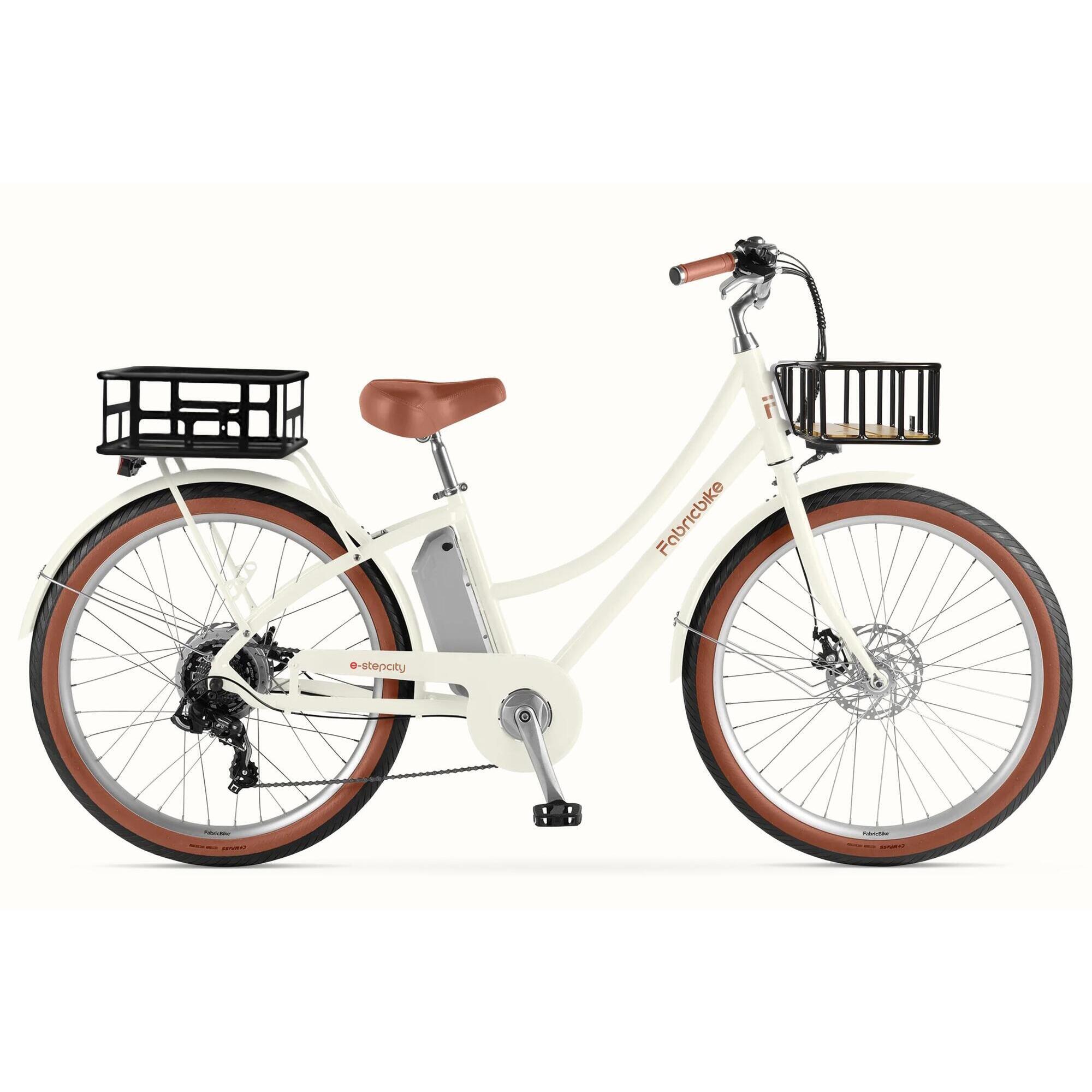 FABRICBIKE E-Stepcity Elektrické Městské Kolo – 250W, 36V, 60 km, Shimano 7rychl. Sand Plus