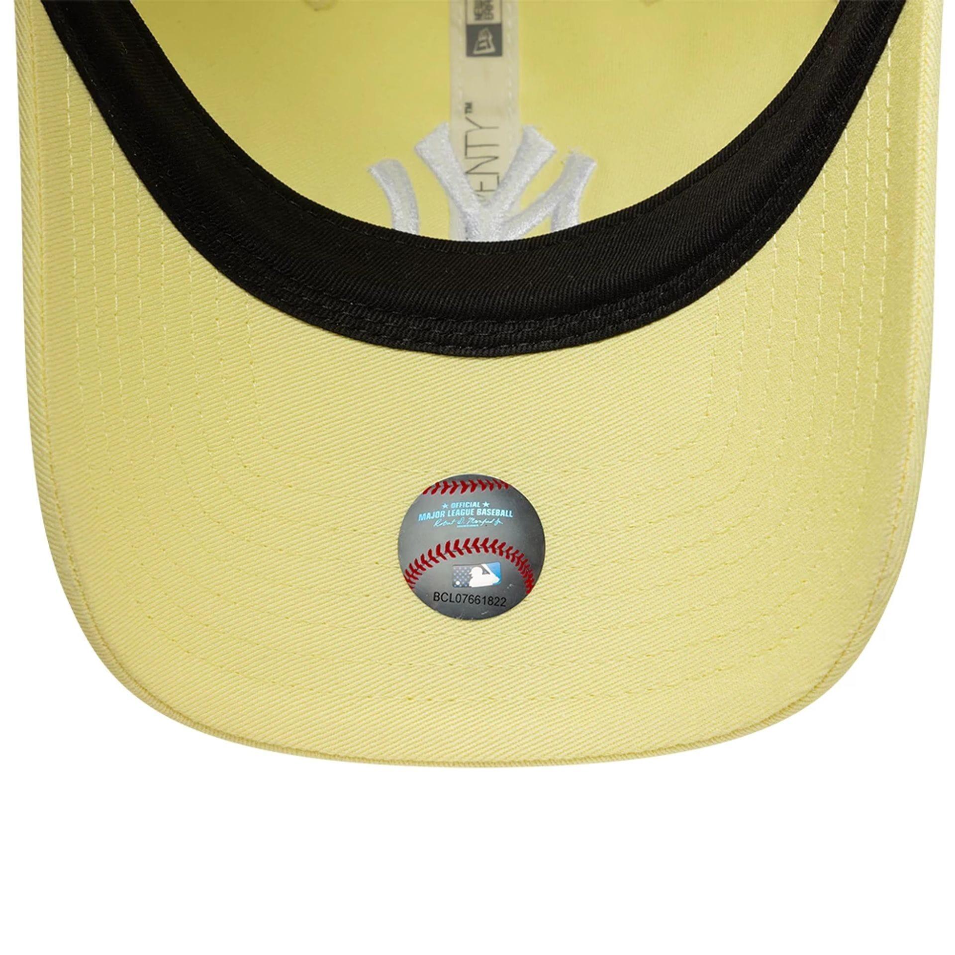 New Era 9TWENTY Cap MLB New York Yankees League Essential pastellgelbe 5/5