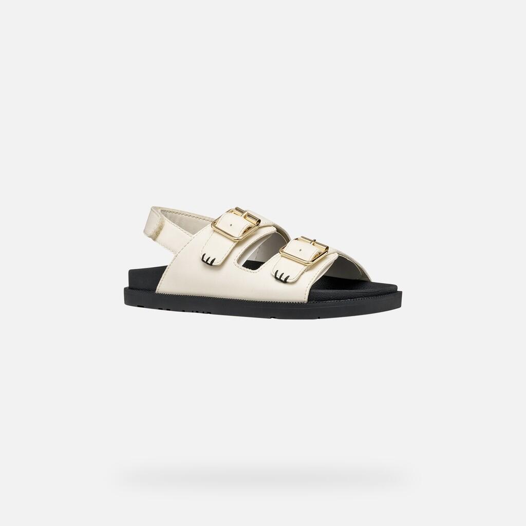 Sandales Fille J SANDAL FOAMMENTERA GIRL Ivoire Clair 3/7
