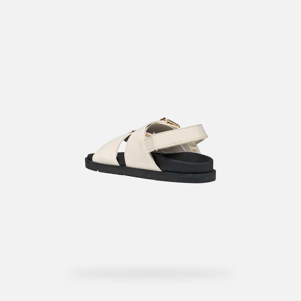 Sandales Fille J SANDAL FOAMMENTERA GIRL Ivoire Clair 4/7