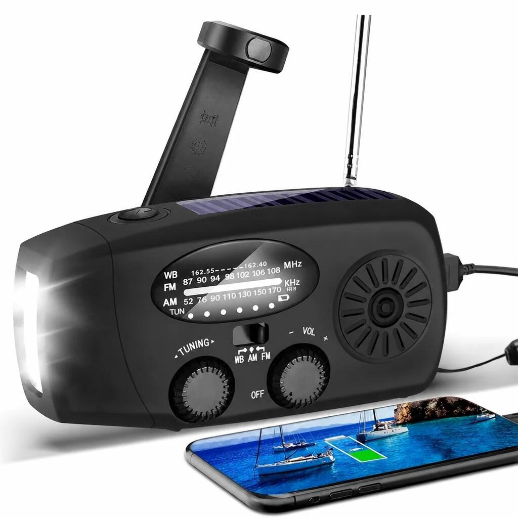Radio d'urgence – Avec panneau solaire et batterie externe 2/7