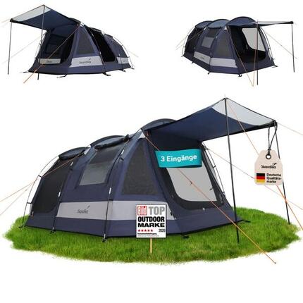 Tunnelzelt Kambo 4 Sleeper Protect - schwarze Schlafkabine - Zelt für 4 Personen