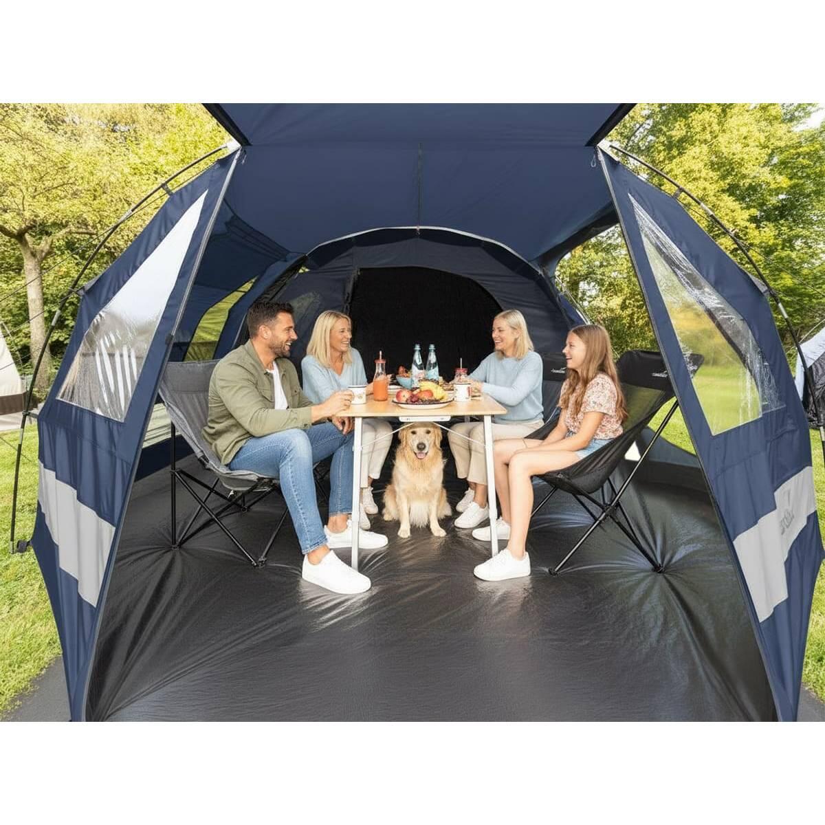 Tente tunnel Kambo 4 Sleeper Protect - Sol cousu - Cabine  noire - 4 pers 4/7