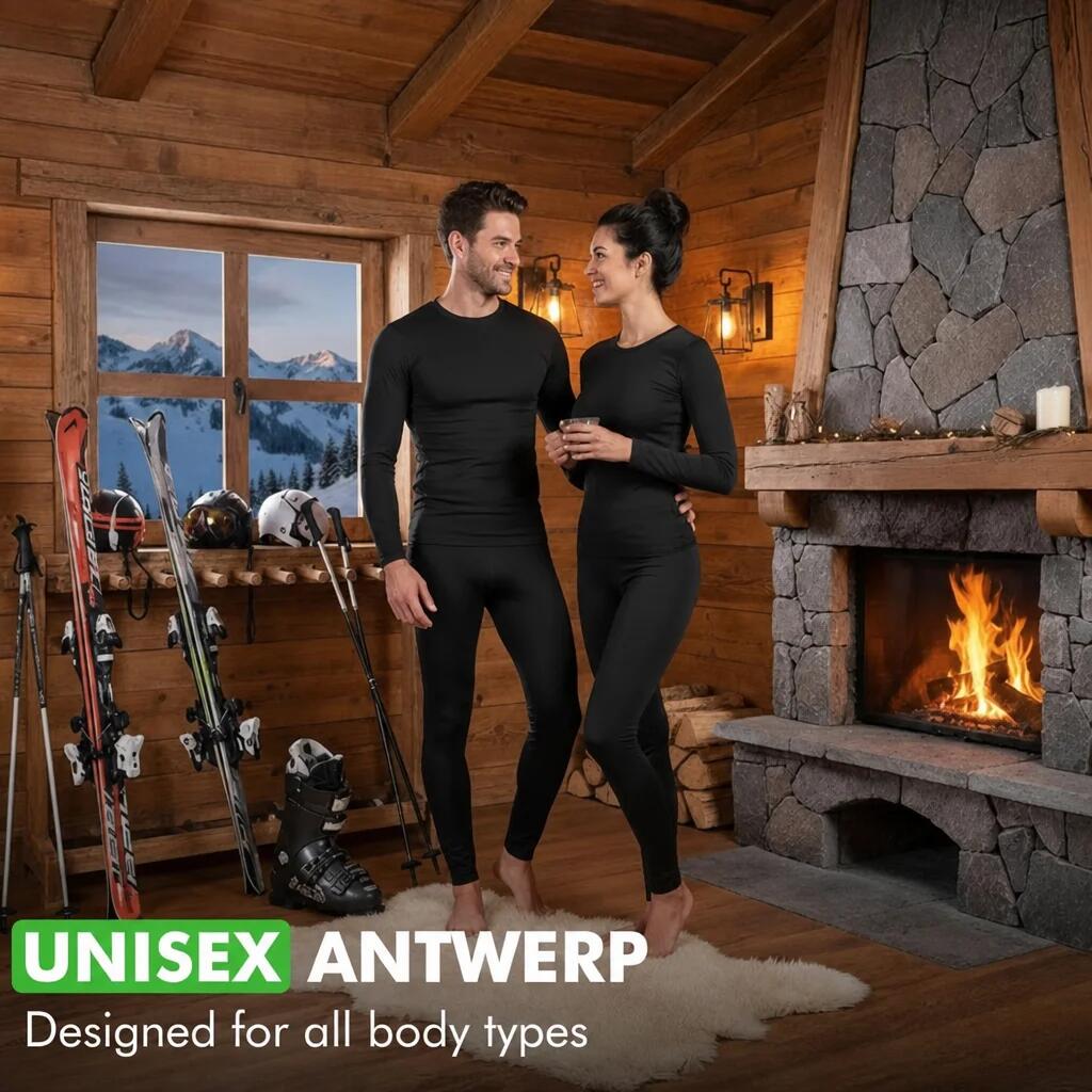 Ropa térmica negra – Ropa interior térmica para hombre y mujer 4/7