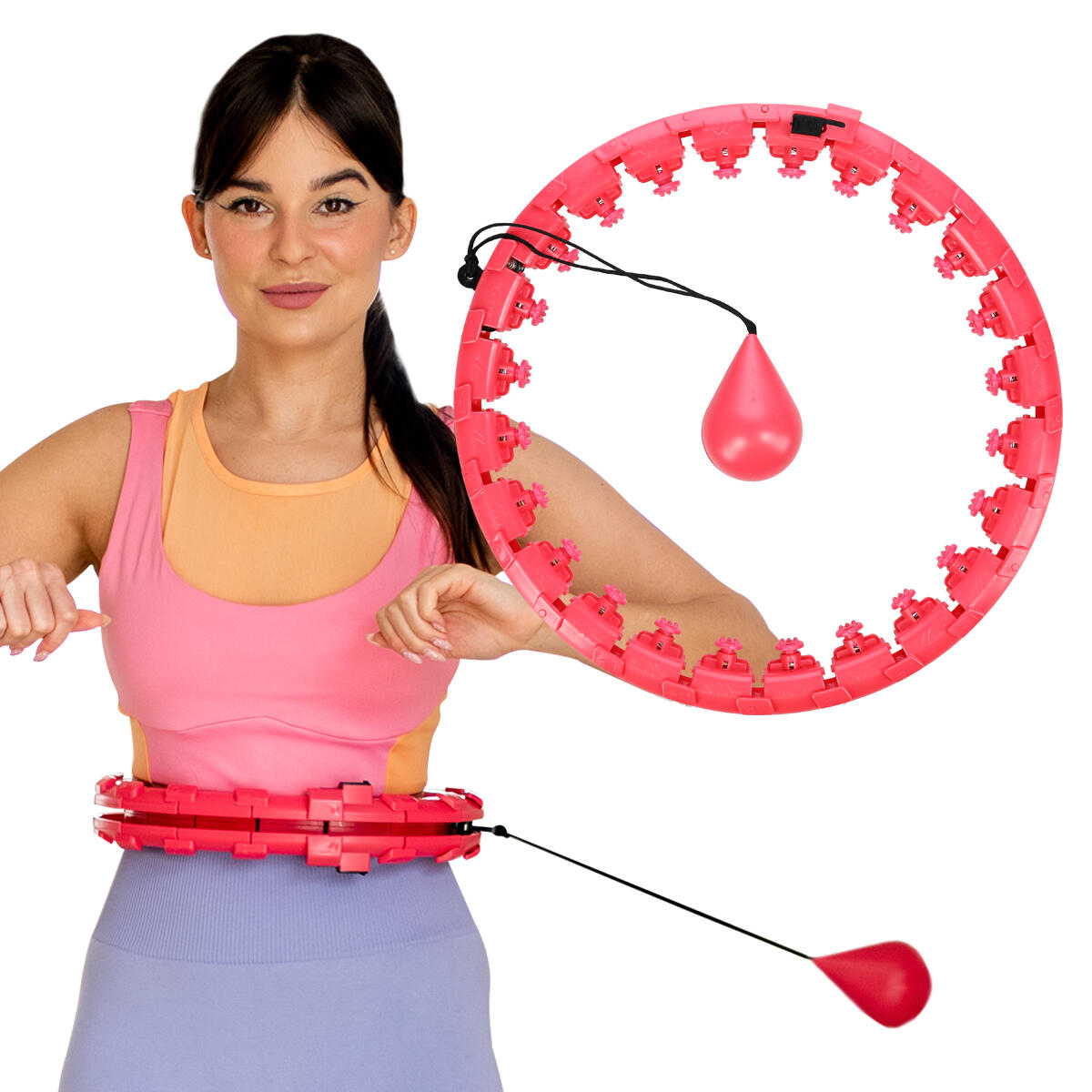 Masážní hula hoop FH01 se závažím 7/7