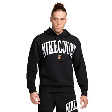 FLEECE TENNIS HOODIE SCHWARZ HERREN