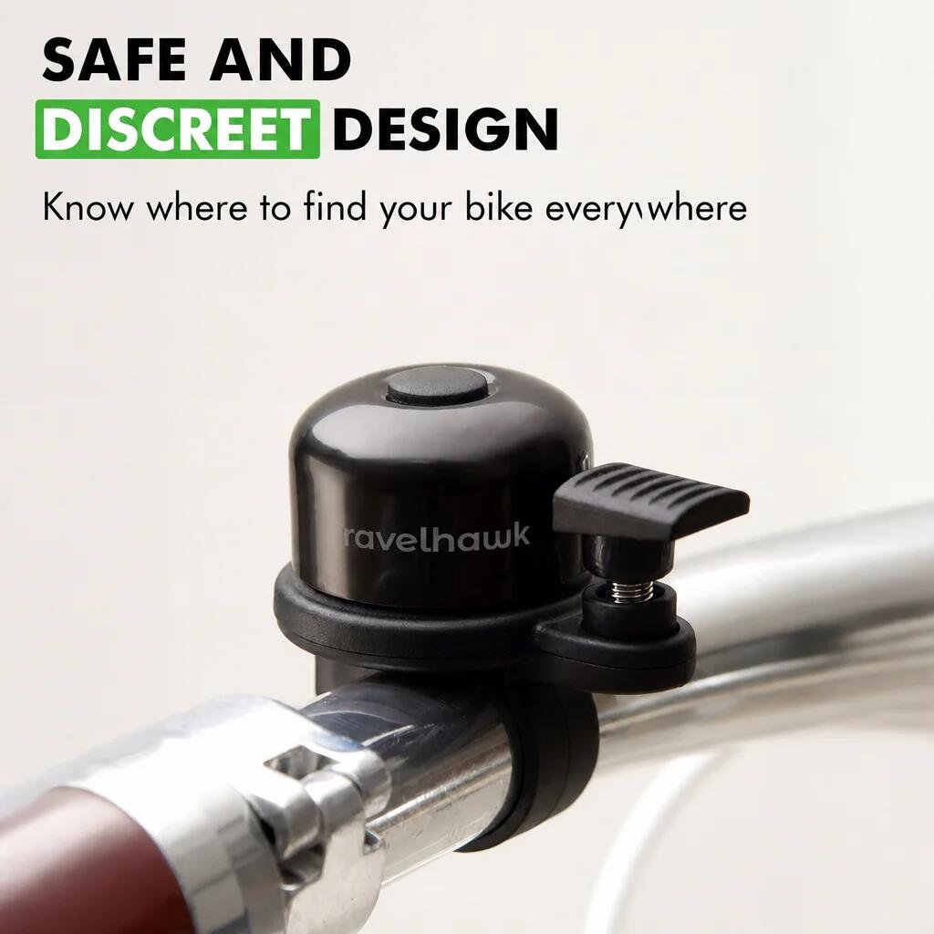 Timbre para bicicleta con soporte AirTag 4/7