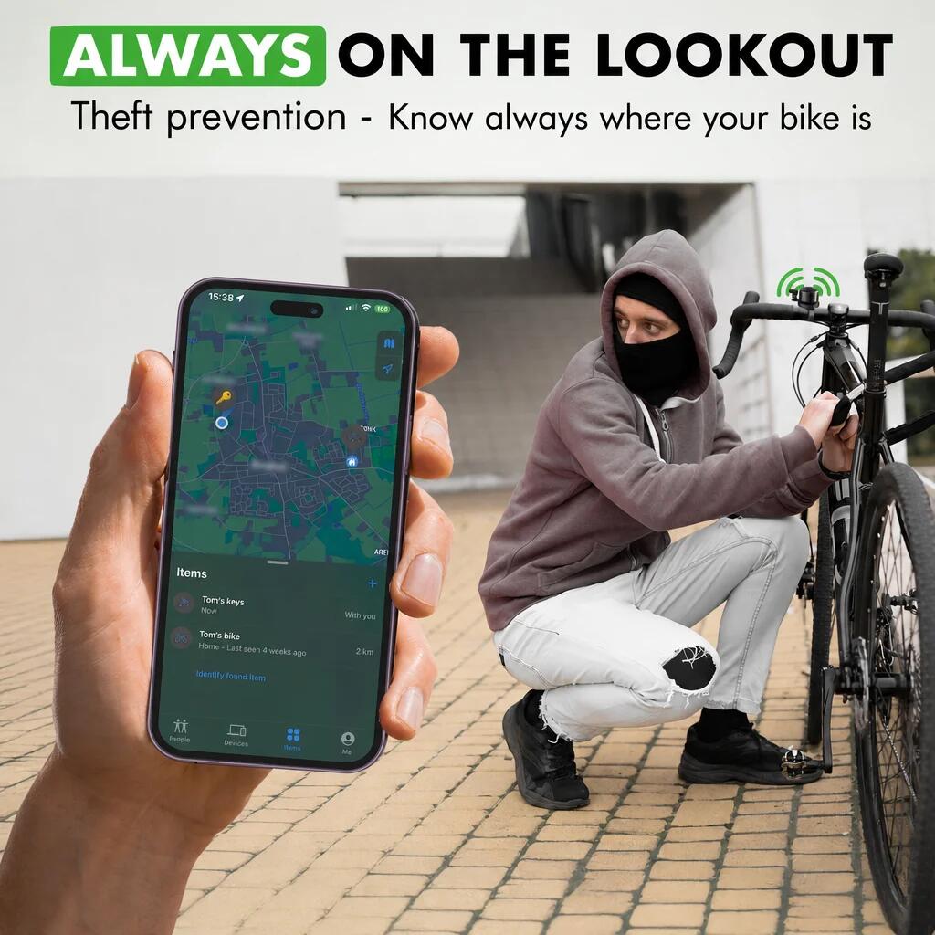 Timbre para bicicleta con soporte AirTag 6/7