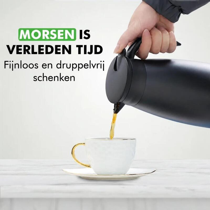 Termos – termos vidat din oțel inoxidabil de 2 litri