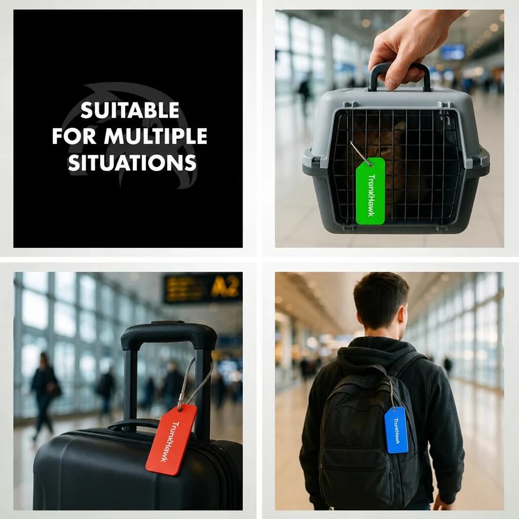 Étiquettes à bagages en aluminium – 4 pièces 6/7
