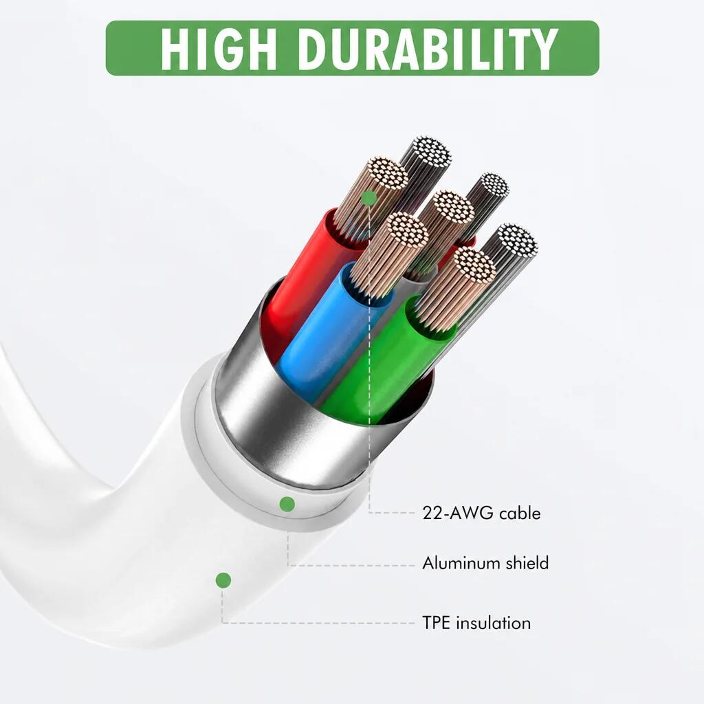 Cable USB-C a Lightning: carga rápida y transferencia de datos. 6/7