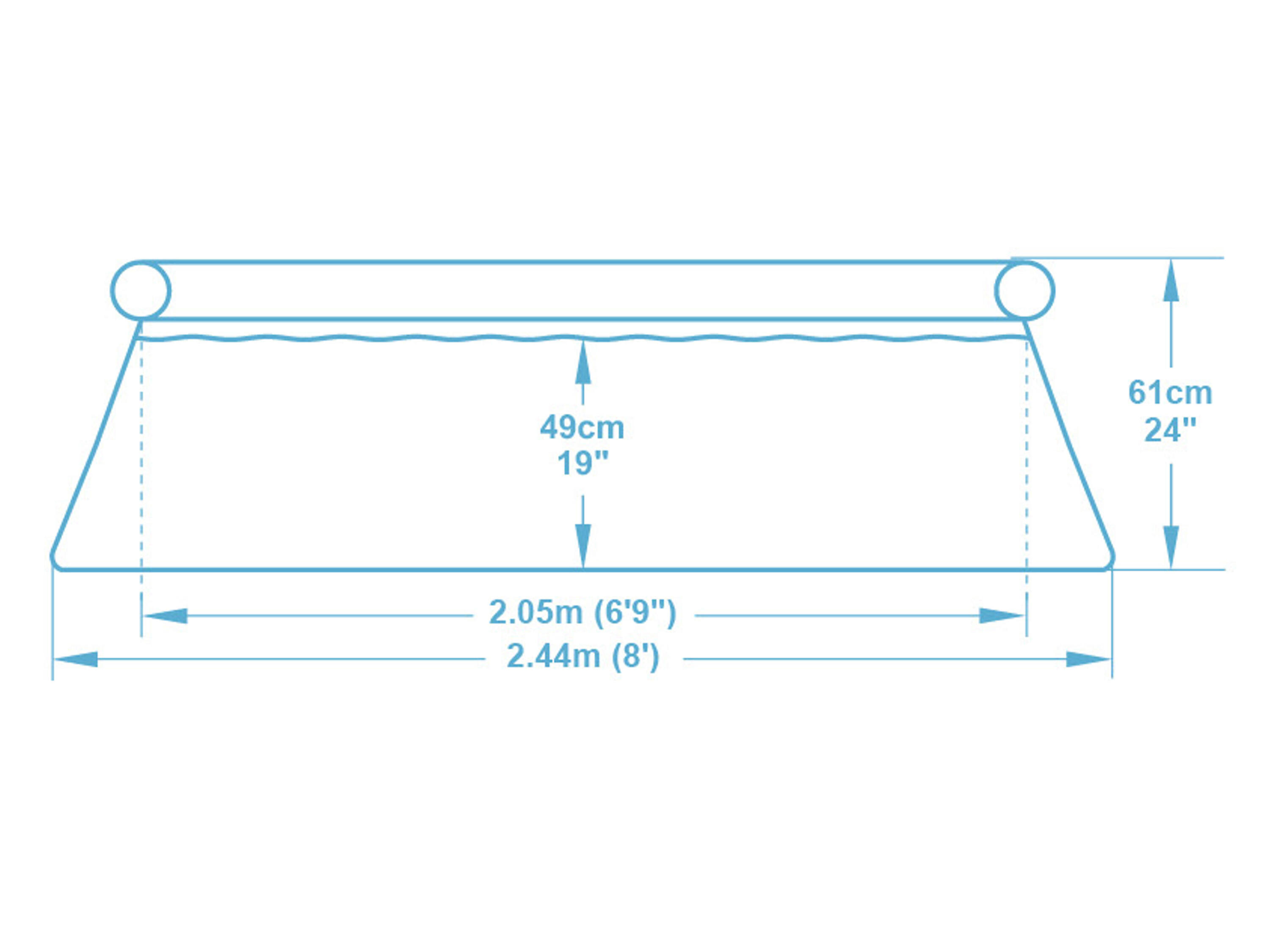 Piscina de criança Bestway Fast Set Ø244x61 cm Filtro de Cartucho 1.249 l/h 3/7