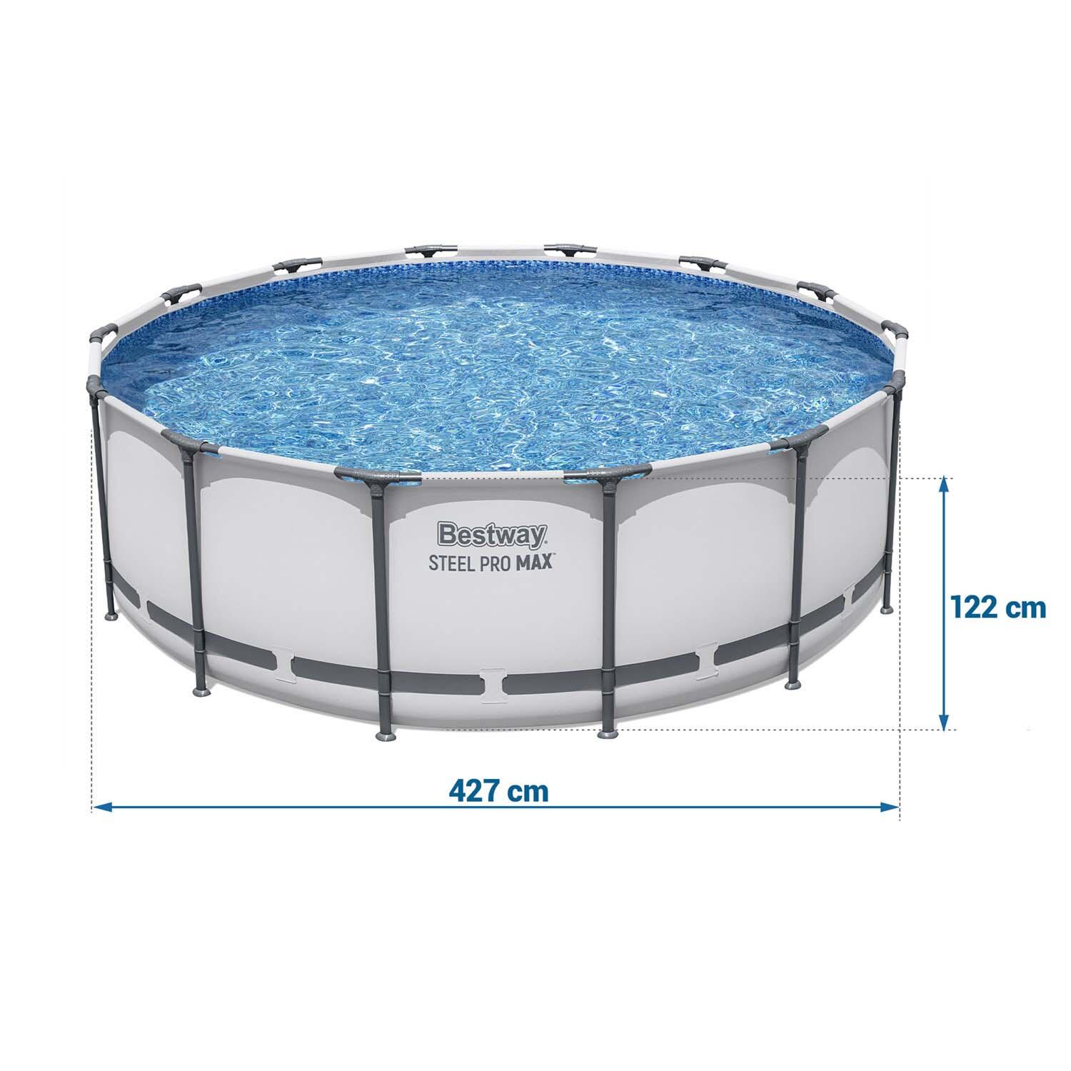 Basen stelażowy Bestway ogrodowy 427x122 cm 11w1 5612X 5/7