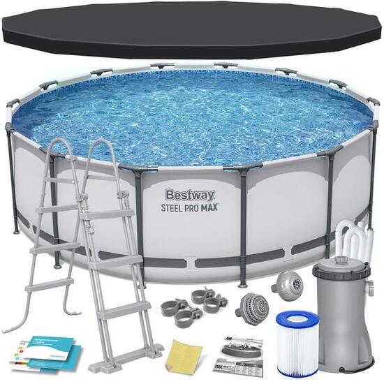 Piscine tubulaire ronde Bestway Steel Pro Max 4,27 x 1,22 m