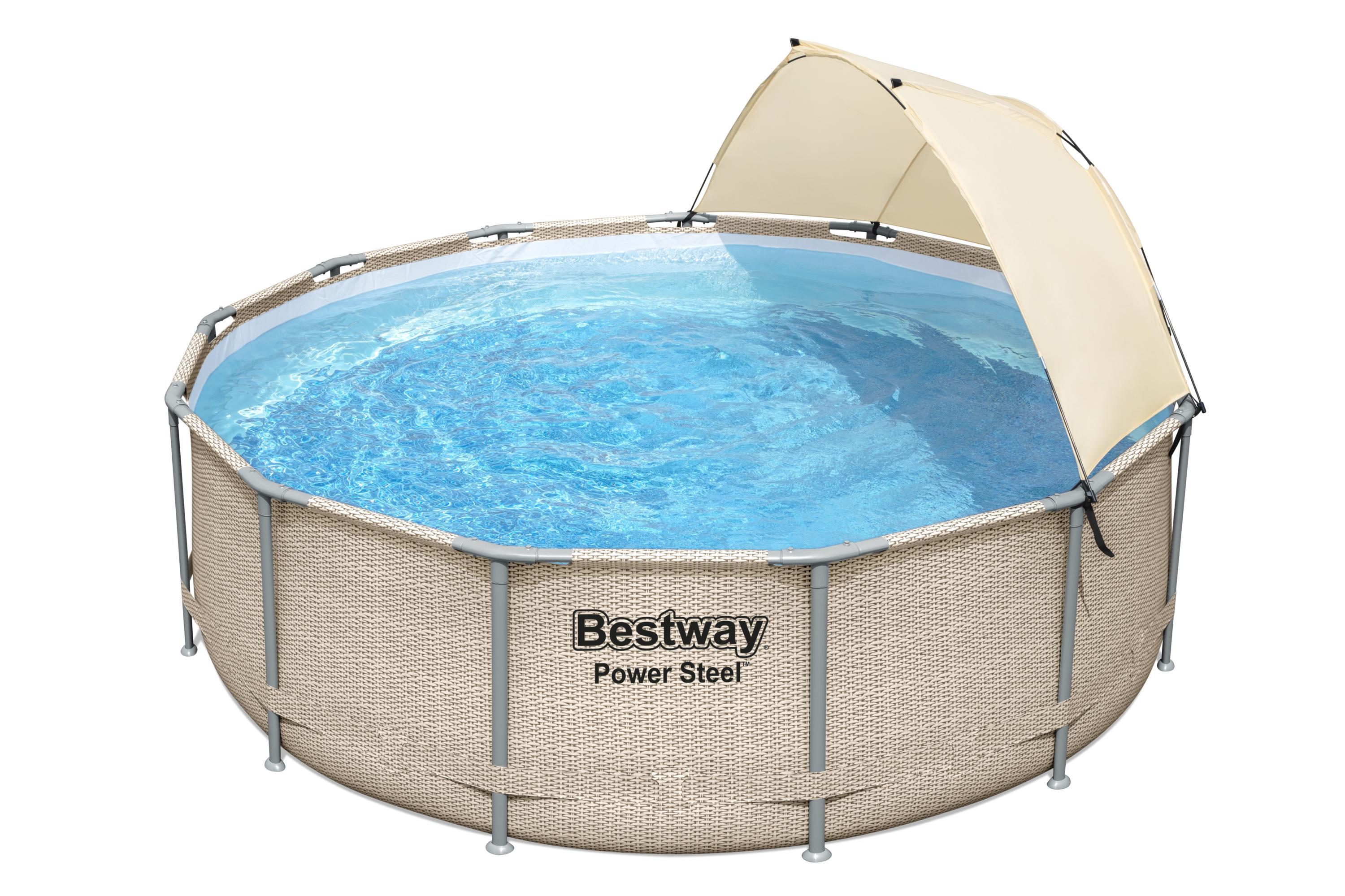 ÜBERSCHRIFT
Schwimmen Pool Desmontable Tubular - Power Steel grey blue 2/7