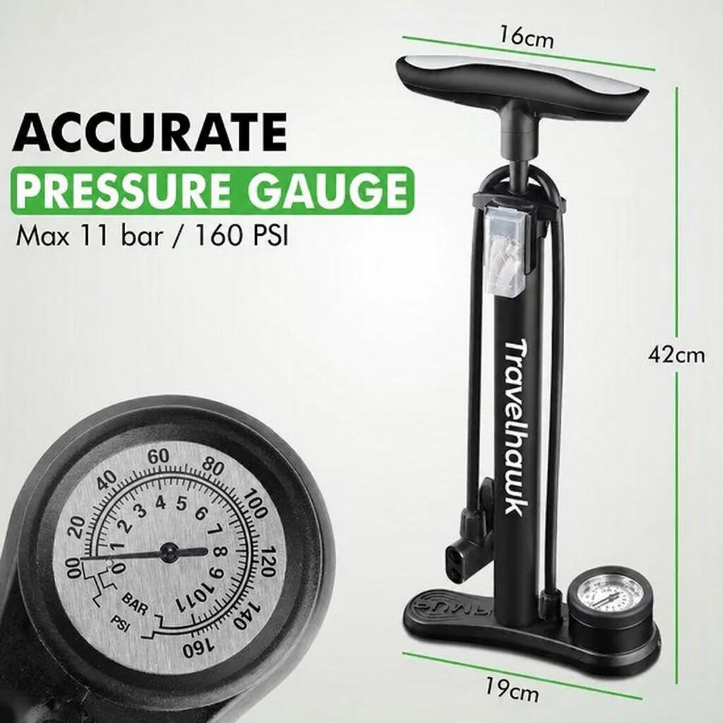 Fietspomp – Stevige Vloerpomp met Drukmeter 4/7