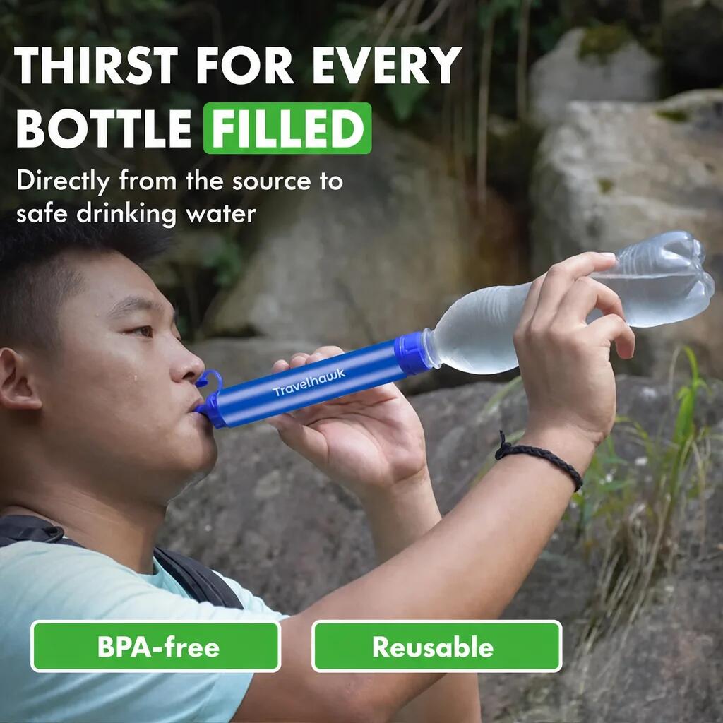 Filtre à eau 4000L – Filtre à eau portable pour l'extérieur et la survie 4/7