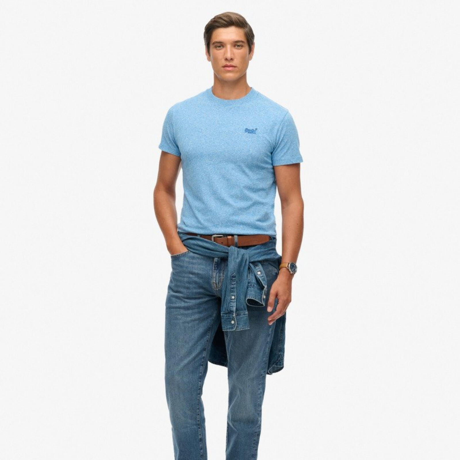 T-shirt Bleu Homme Superdry Vintage LogoR6Ts 3/7