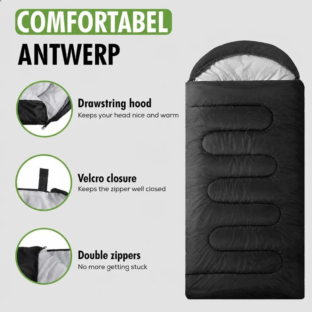 Sac de couchage – Momie 210 × 75 cm (Zone de confort 10–20 °C) 6/7