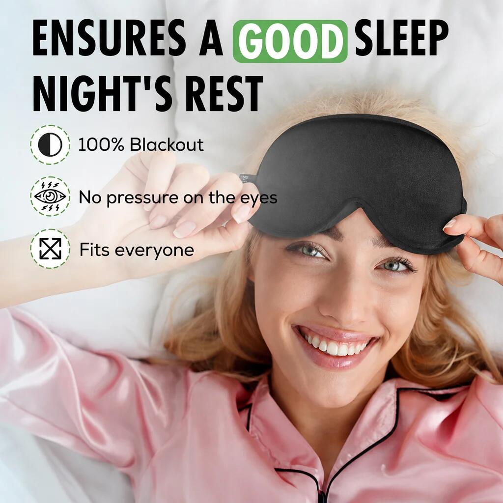 Masque de sommeil – Masque de sommeil 3D de luxe occultant total 7/7