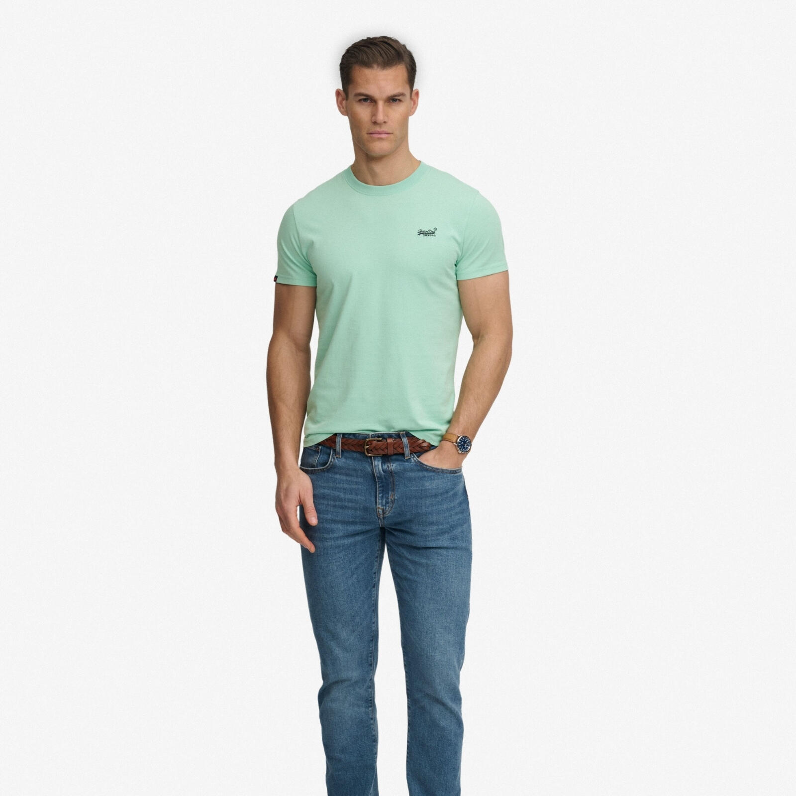 Cotton T-shirt Superdry Essential Logo 2/5