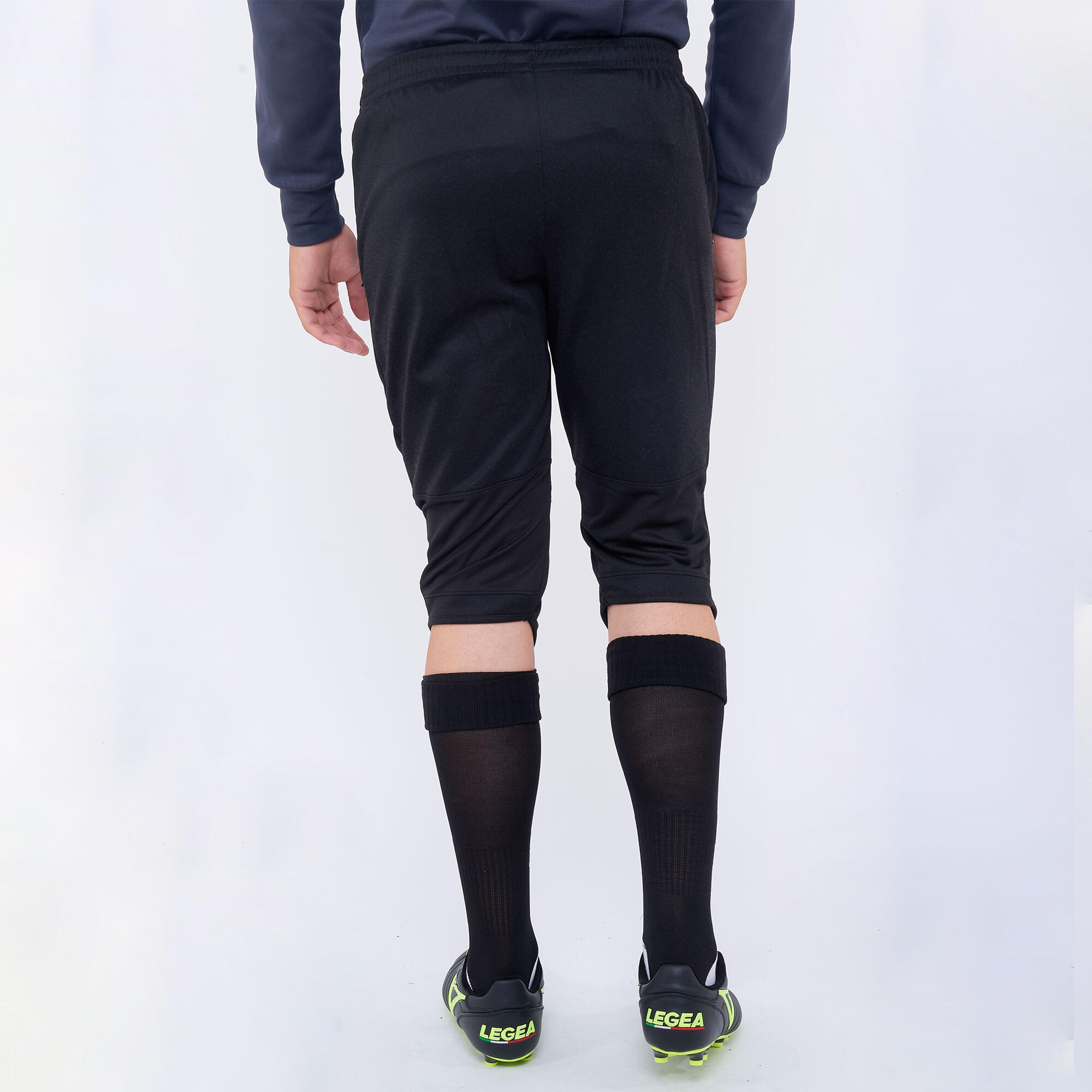3/4 Laufhose mit Großem Logo Schwarz 3/5