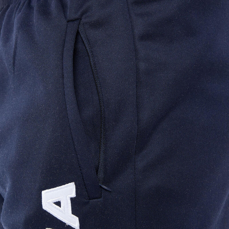 Bărbați Running Pantaloni 3/4 Pitt cu logo mare albastru