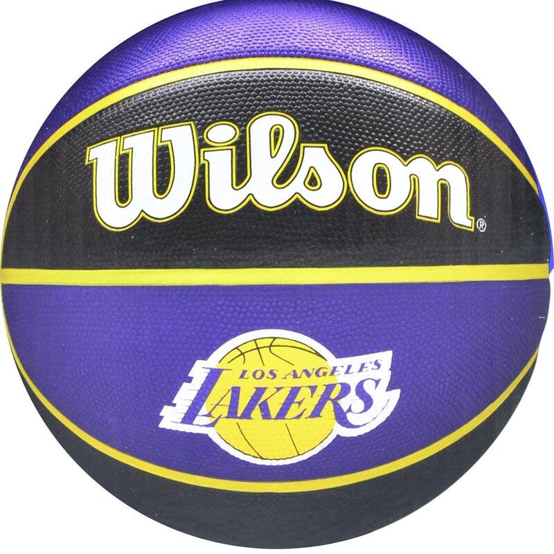 Piłka do koszykówki Wilson NBA La Lakers z pompką i kartonem