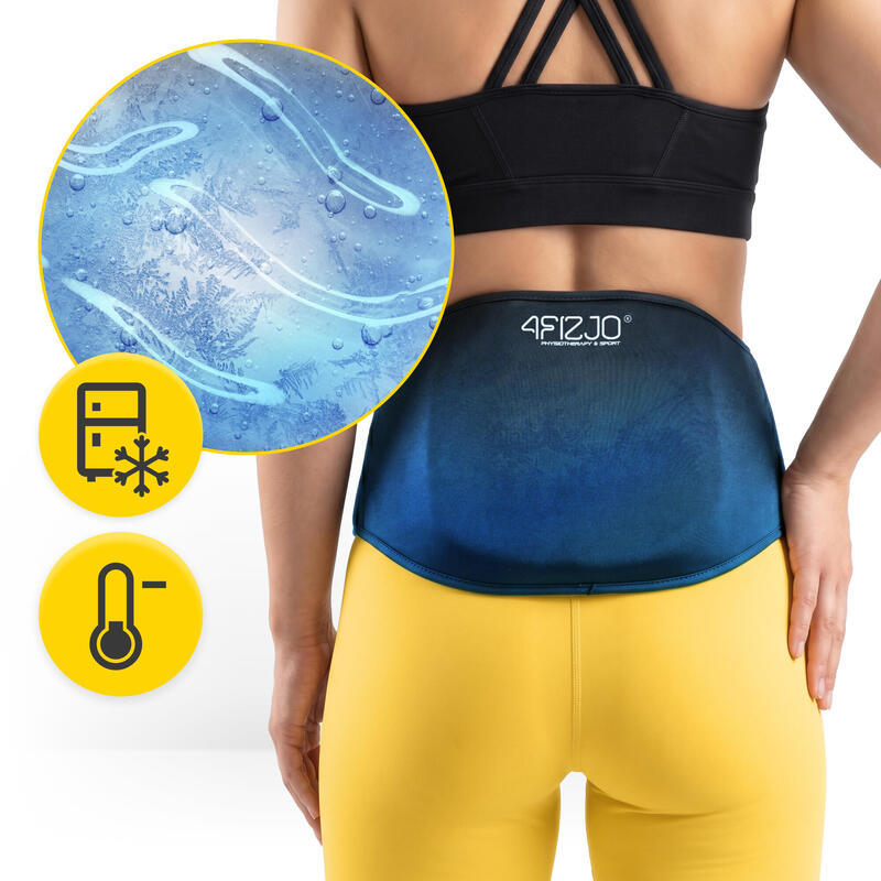 Compresă flexibilă cu gel pentru spate, răcire și încălzire ColdPack 4FIZJO