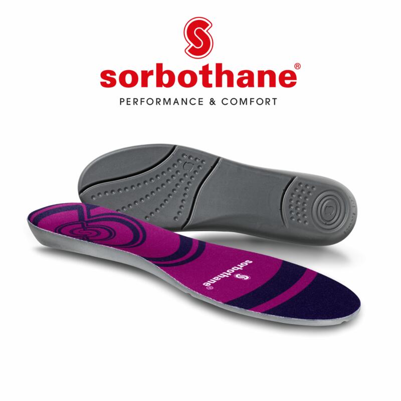 Sorbothane inlegzooltjes rubber paars maat 44-45