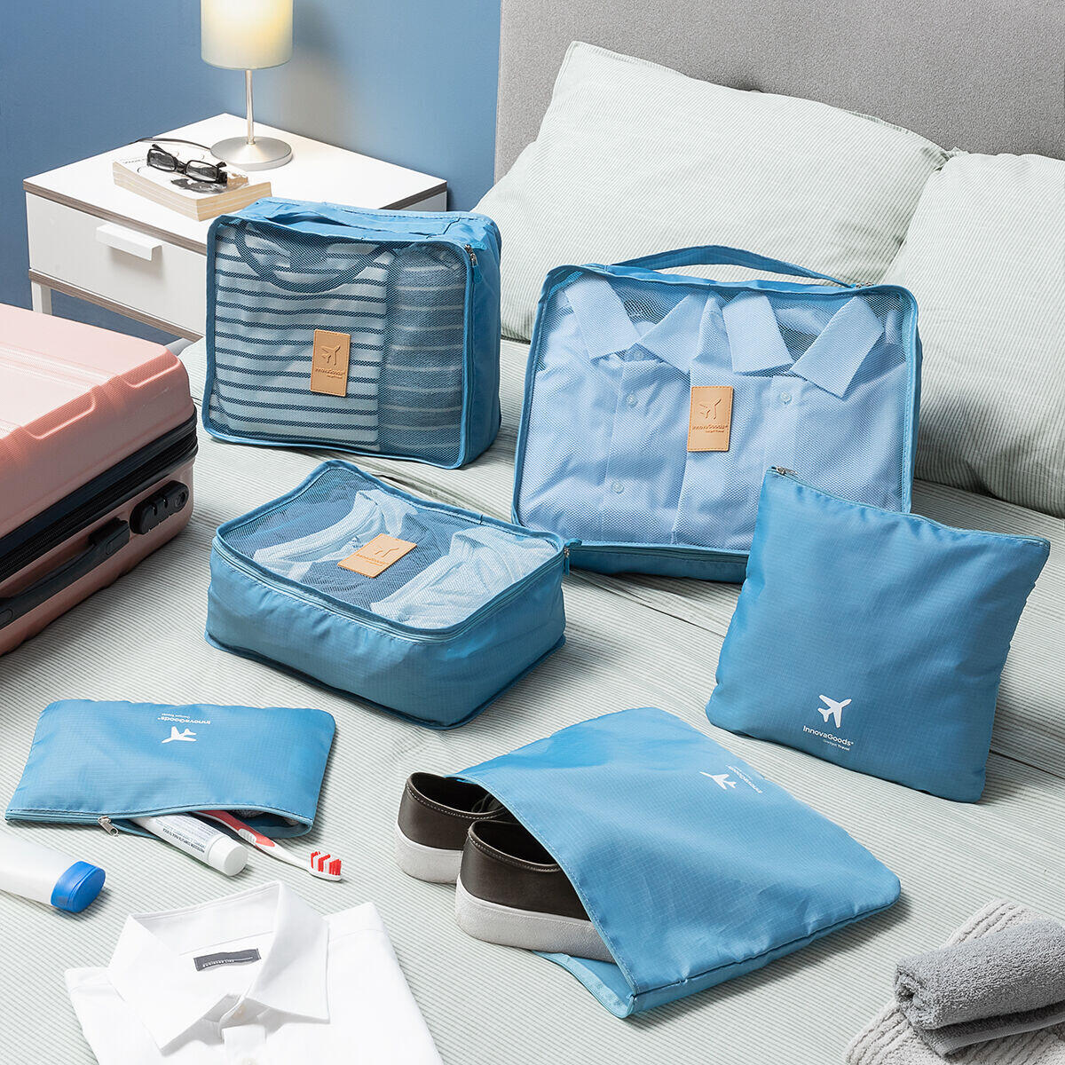 Bagage opbergtas InnovaGoods Luggan (x6) 2/7