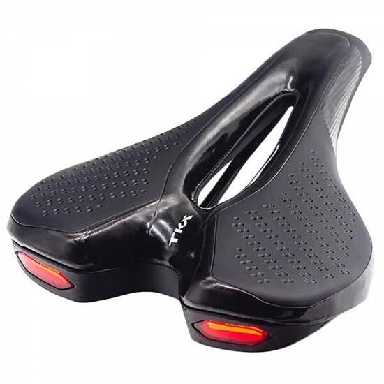 Sella per mountain bike con doppia luce posteriore TKX