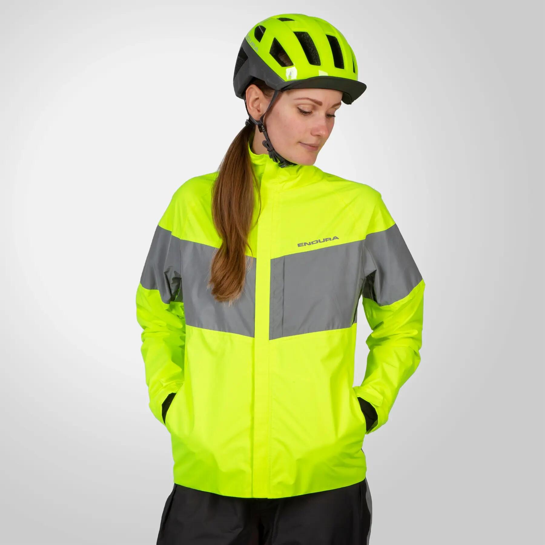 Regenjacke für Damen Endura Urban Luminite EN1150 2/4