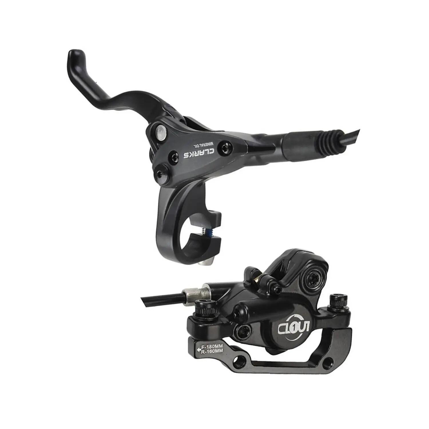 Hamulec tarczowy z przodu, hydrauliczny z tyłu Clarks Cycle Systems