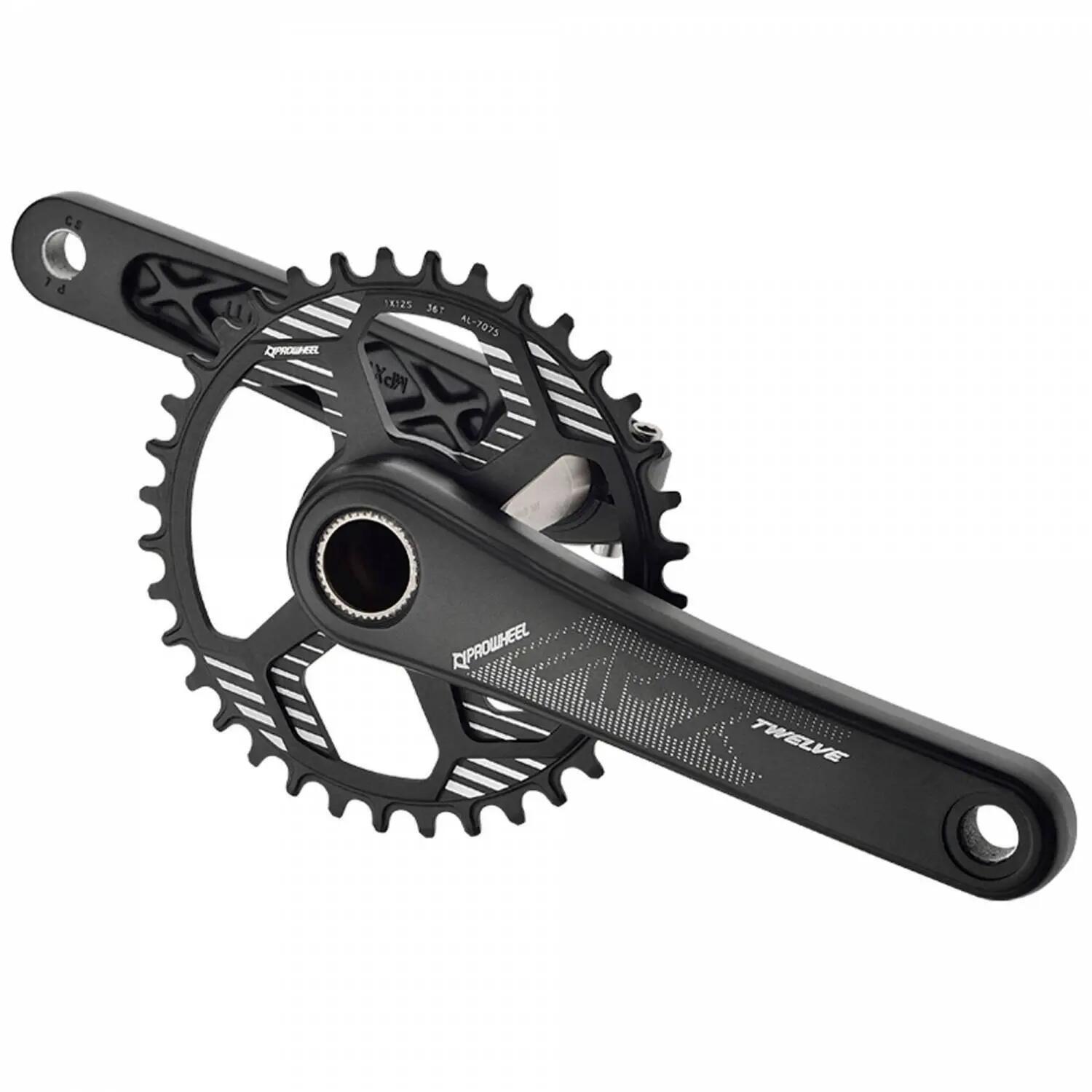 Pédalier axe traversant aluminium Prowheel MPX12-TT 1/1