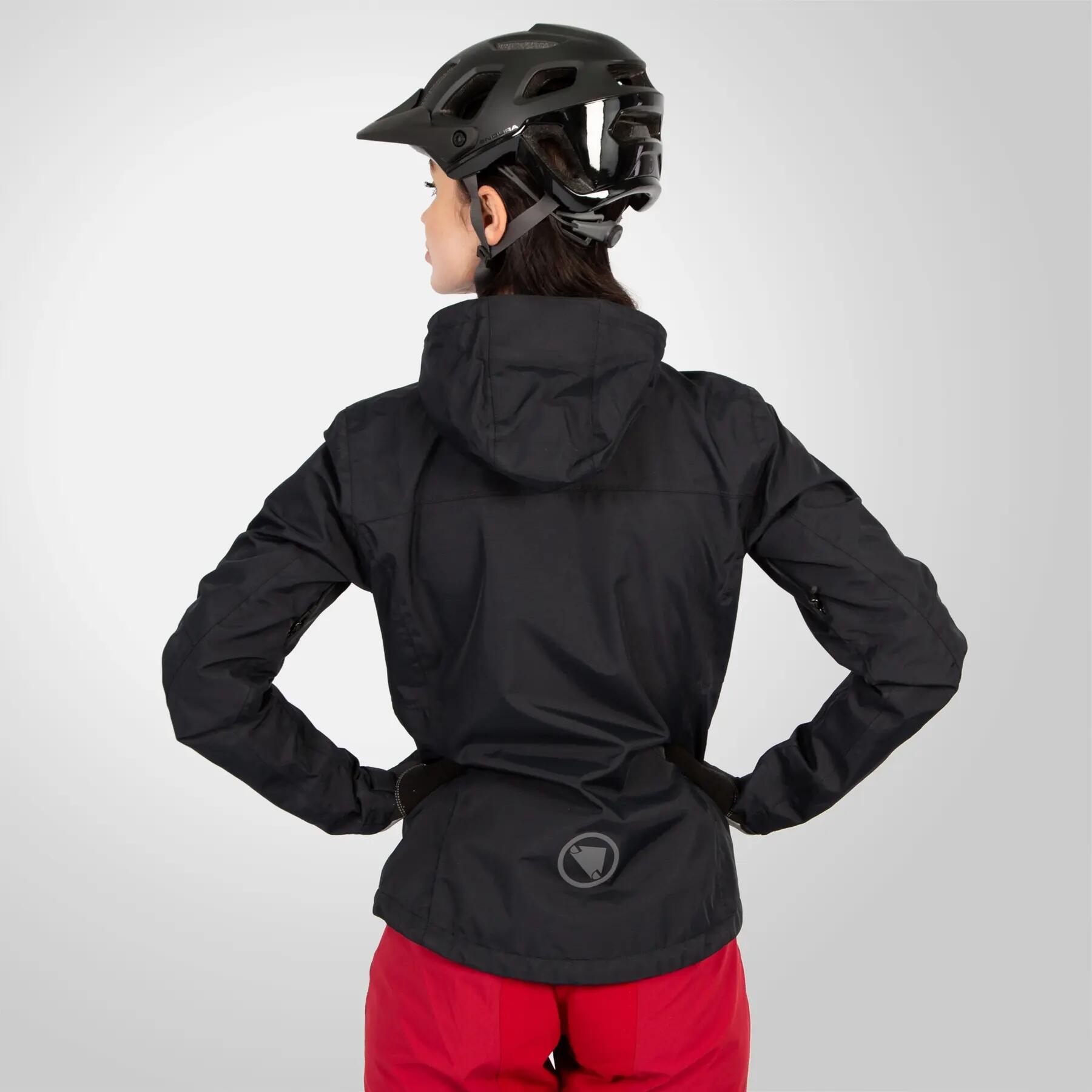 Hummvee Impermeable Endura Chaqueta Mujer Negro 4/4