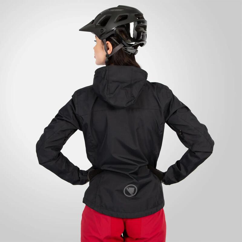 Endura Hummvee jachetă impermeabilă cu glugă femei negru 2XL.
