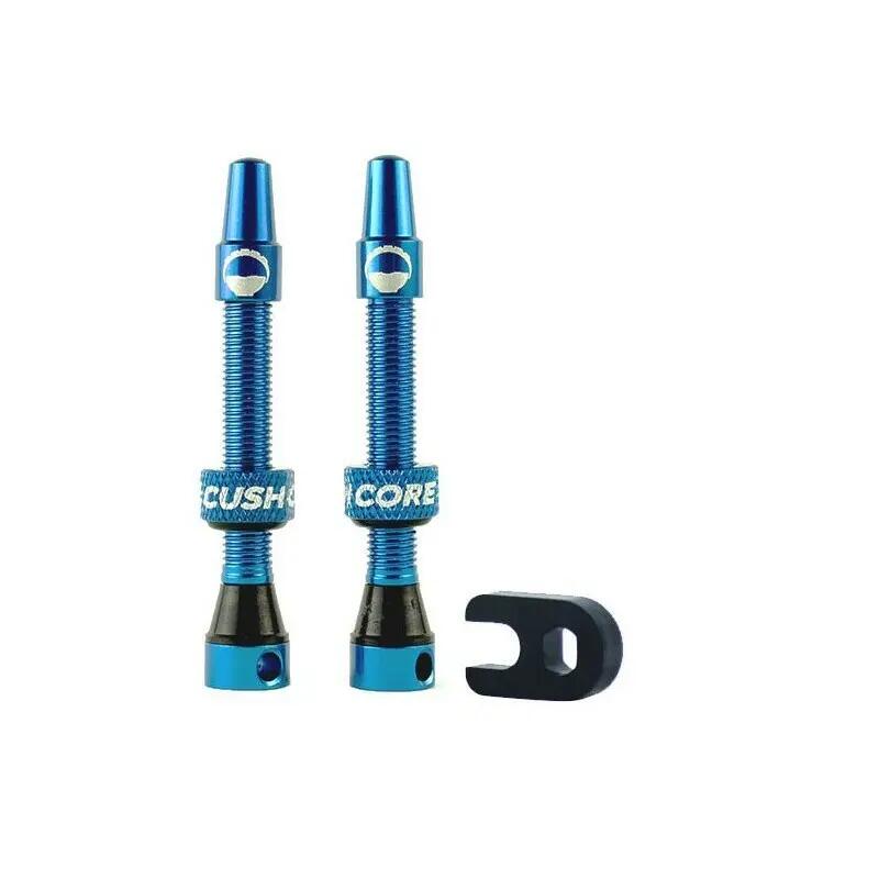 Válvula Tubeless Cushcore - 55 mm (Par) - Azul 2/2