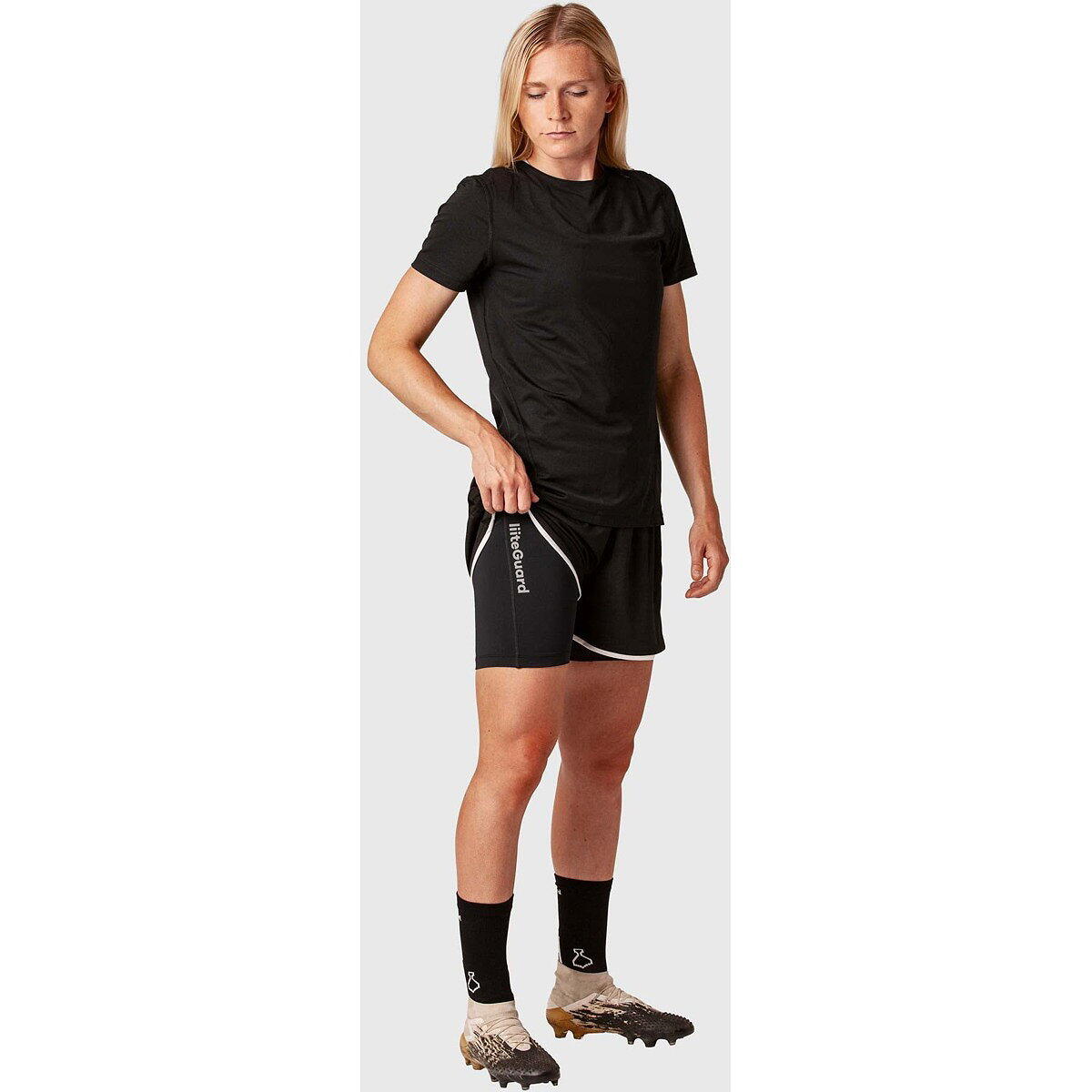 Liiteguard Glu-Tech Short de Compression Femmes - Noir 5/5