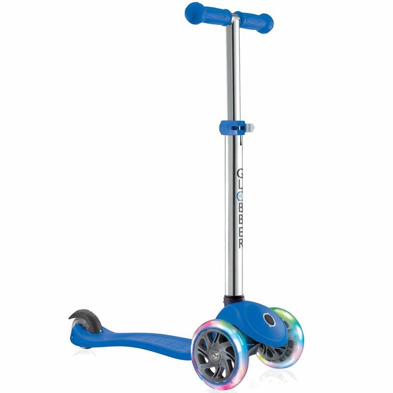 Globber Primo Scooter avec lumières en bleu