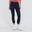 Femei Running Capri Stretch Tasca Zip Albastru-Roz
