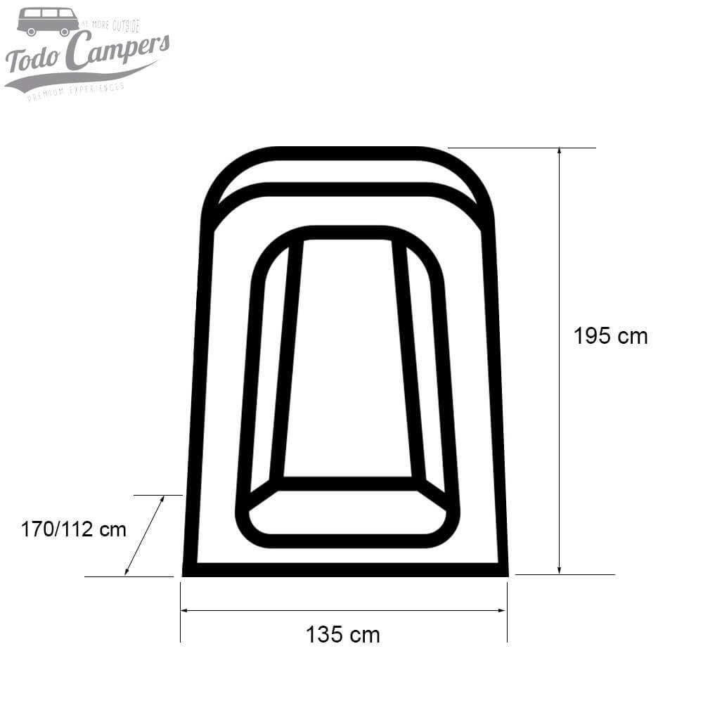 Cabina avancé para Volkswagen T5, T6 y T6.1 - Portón trasero - Reimo 4/4