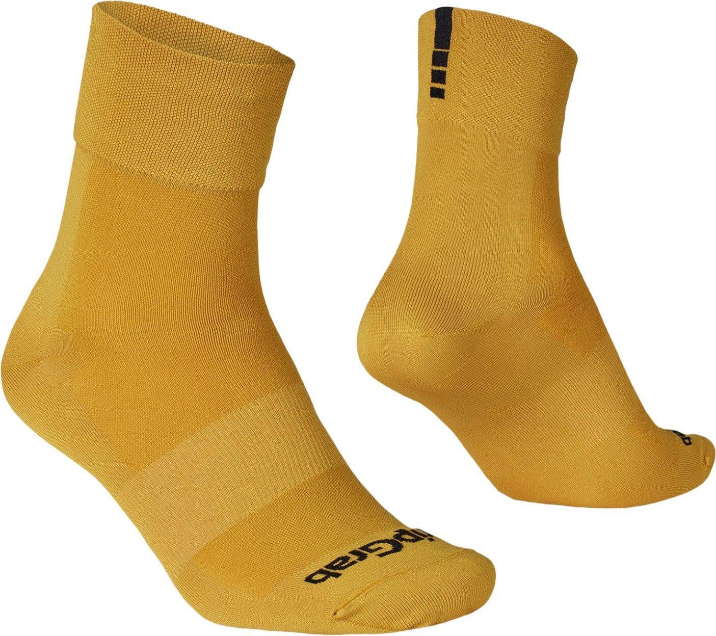 GRIPGRAB Lightweight Sl Regular Cut Summer Socks Mustard - M - (41-44)