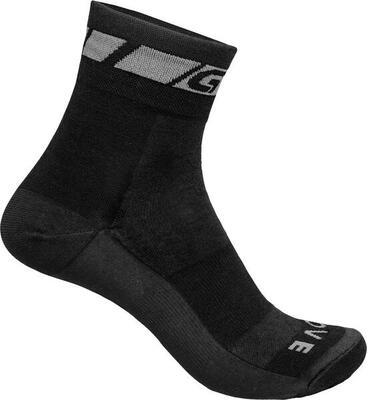 Fietssokken regular cut unisex maat m - merino zwart